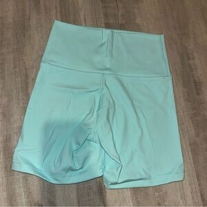 Women's Aqua High-Waisted Shorts